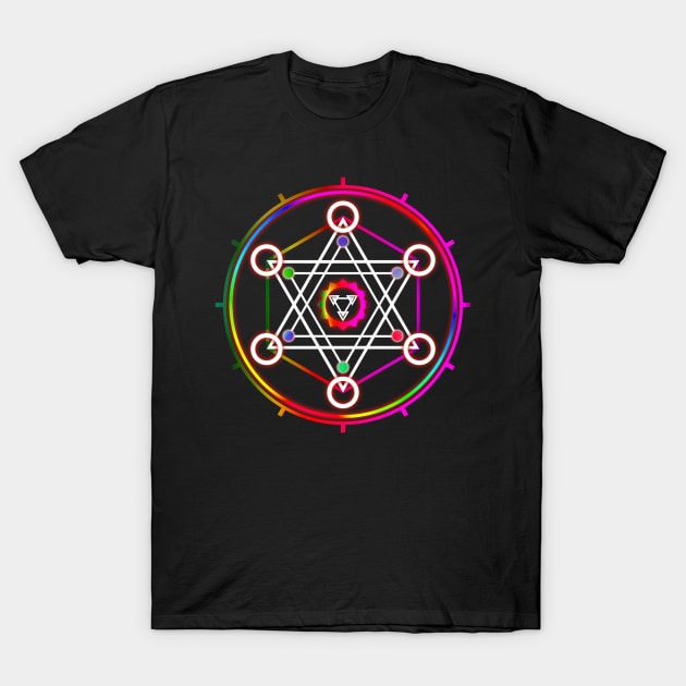 Spiritual Geometry / David's Star 03 T-Shirt by Korvus78